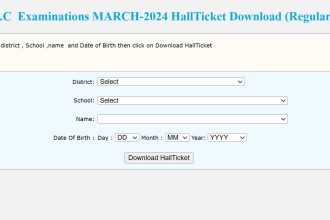 Hall Ticket Download 2024 10Th Class